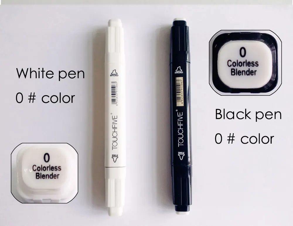 TouchFIVE бесцветная блендер маркер ручка 0# на спиртовой основе маркер ручка для художника школы окраски эскиз дизайн канцелярские принадлежности