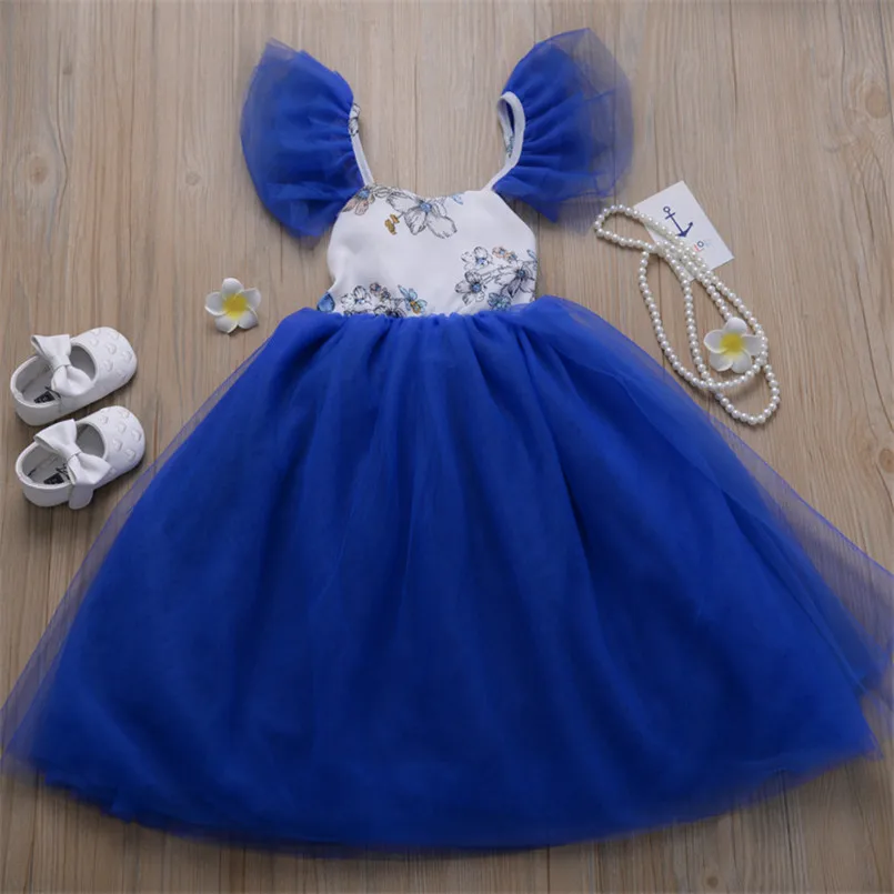 Princess girls dress summer ruffles lace floral kids dresses for girls costumes clothing toddler bebe vestidos children clothing