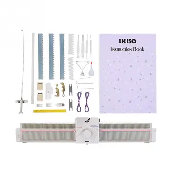 

LK150 Knitting Machine 6.5mm Mid Gauge 150 Stitches Plastic Domestic Knitting Machine with Accessories Wholesale for hand tool