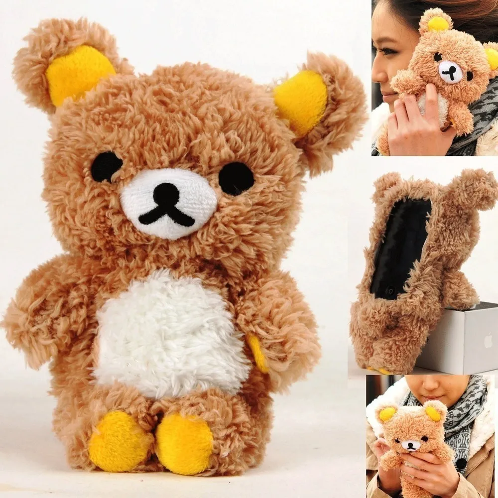 Buy Cute 3D Teddy Bear Doll Toys Plush Phone Case