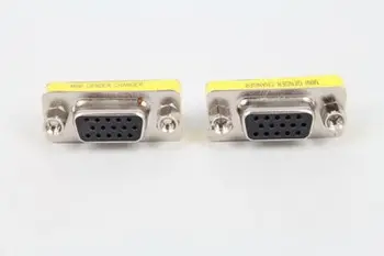 

DB15 3Rows Parallel Port VGA SVGA Connector 15 Pin D Sub Female To Female Mini Gender Changer
