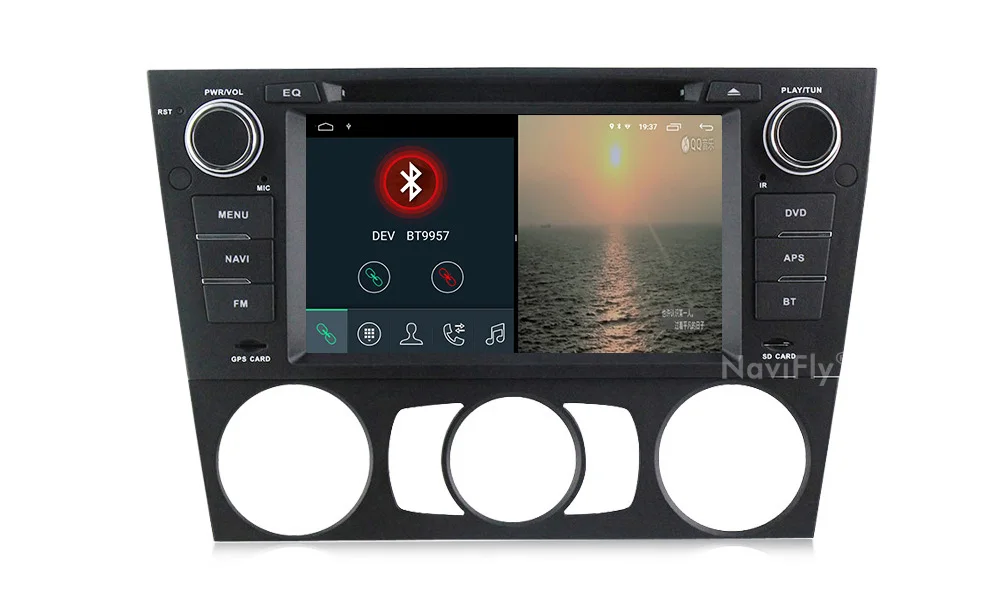 Discount Navifly Android9.1 32G ROM 2G RAM 4G WIFI Car Multimedia player For BMW  E90,E91,E92,E93,3 series car audio dvd gps canbus 20