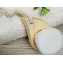 Мягкая щетина средней длины для лица Чистка стирка щетка глубокое очищение пор уход щетка дерево/пластиковая ручка MV99