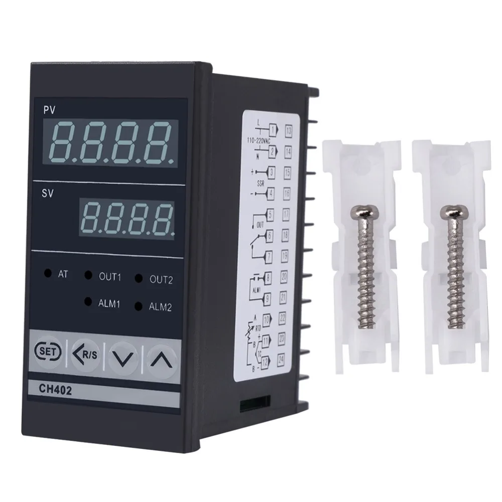 

small size CH402 AC85-264V High Precision Smart PID Temperature Controller Thermostat Relay TC/RTD Input