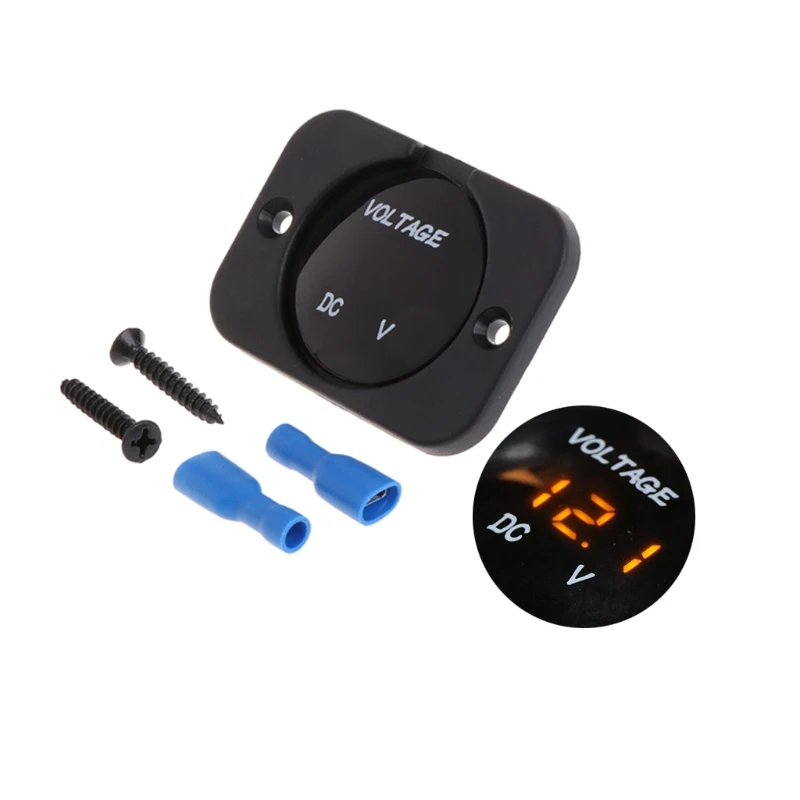 

ANENG DC 12-24V Waterproof Voltmeter LED Digital Display Universal For Car Motor Truck Boats