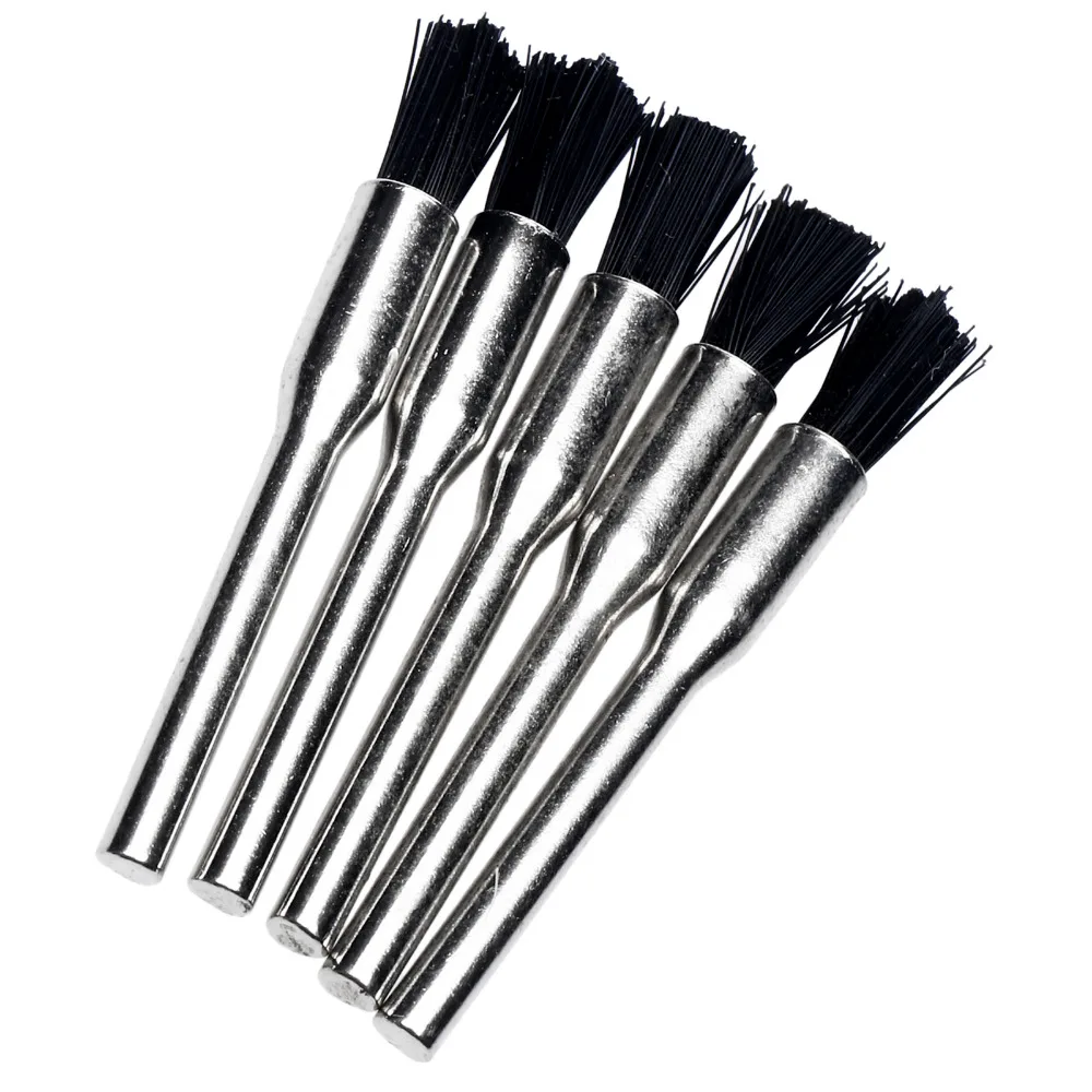 5Pcs Dremel Accessories Pen style Nylon dremel wire brush Burr Brush