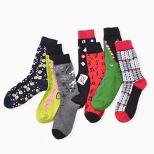 2017 High Quality Cotton Tide Brand Geometry Maze Style Funny Socks Fashion Mens socks Christmas Gift socks Comfortable