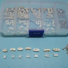 60 комплектов 1,25 мм Шаг горизонтальный Тип соединители SMD Американская классификация проводов 2р 3p 4p 5 контактный терминал Корпус штыревой разъем комплект в коробке