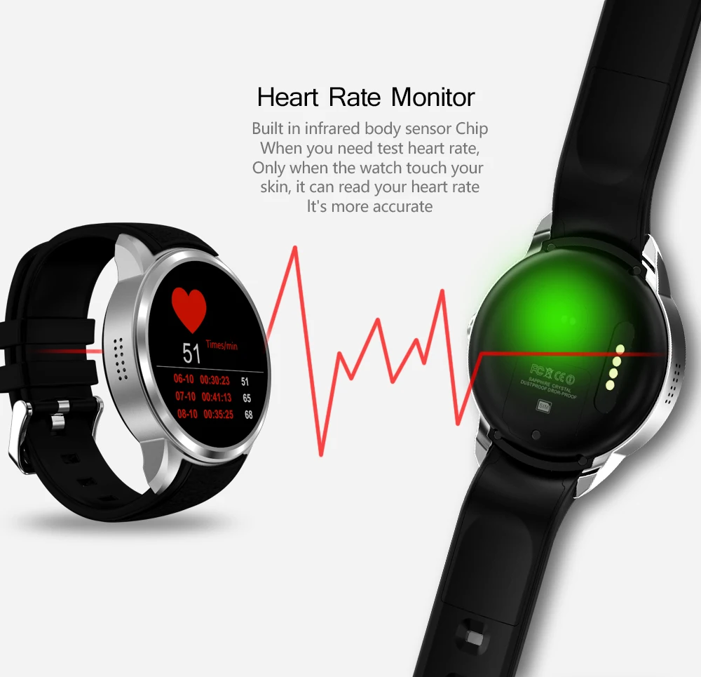 Smart watch X200 Android 5.1 1+16GB IP67 waterproof Smartwatch Support 3G WIFI GPS Nano SIM card Heart Rate 2.0 Camera