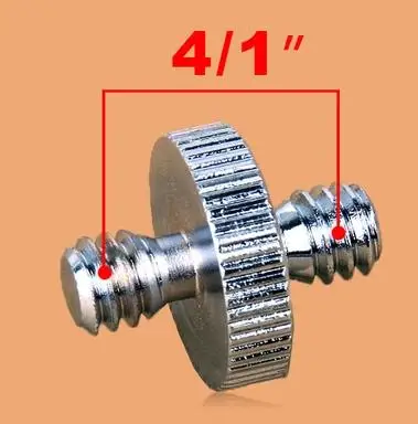 

1pcs Camera Accessories 1/4" Male to 1/4" Male Threaded Metal Screw Adapter For Camera Tripod Stand DSLR SLR Accessories