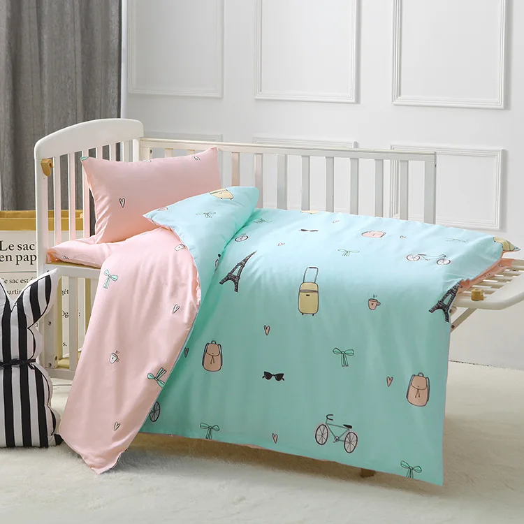 3pcs Set For Baby Bed Crib Bedding Set Baby Bedding Cartoon Design