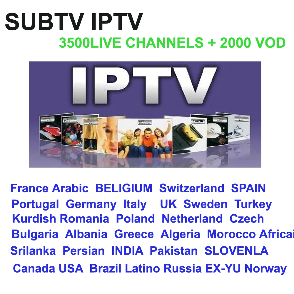 Tv IP 412 Европа 3500 каналов SUB tv IP tv 1 год подписки Италия арабский Германия французский Канада лучше IUD tv QHD tv IP tv коробка