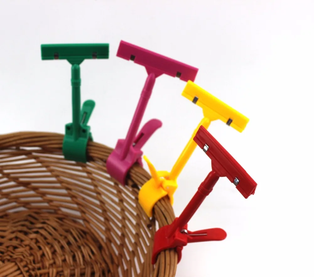 

Colorful POP Shelf Price Talker Clamp Label Card Name Tag Sign Clip Snap ADS advertising Display Rack Point of Sale Store Prop
