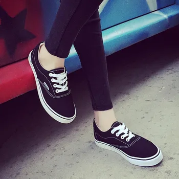

Spring Black Canvas Shoes Women'S Shoes Korean Version Harajuku New Versatie Hard-Wearing And Non-Slip Shoes Female