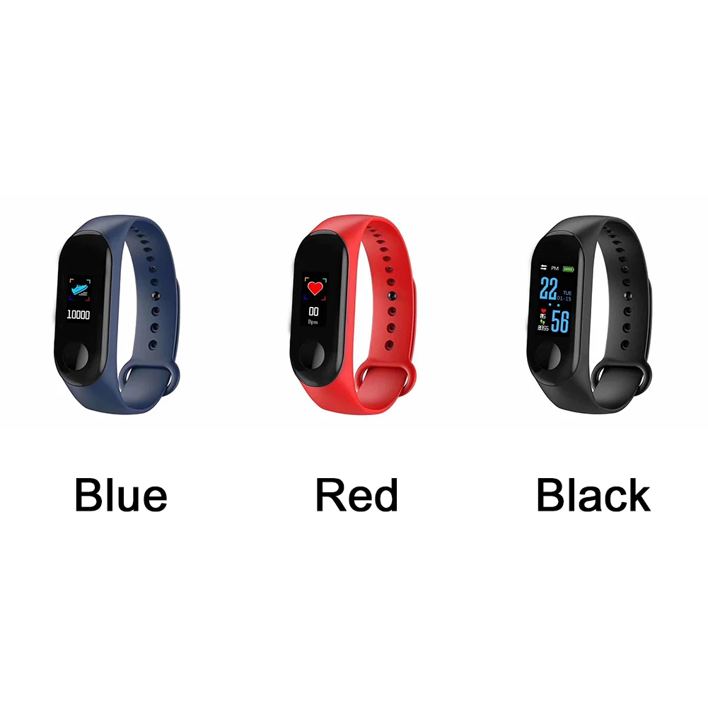 Color Screen Bluetooth 4.0 Smart Bracelet Watch Waterproof Multi-faceted Body Monitoring Call Reminder Anti-lost Tracking Watch