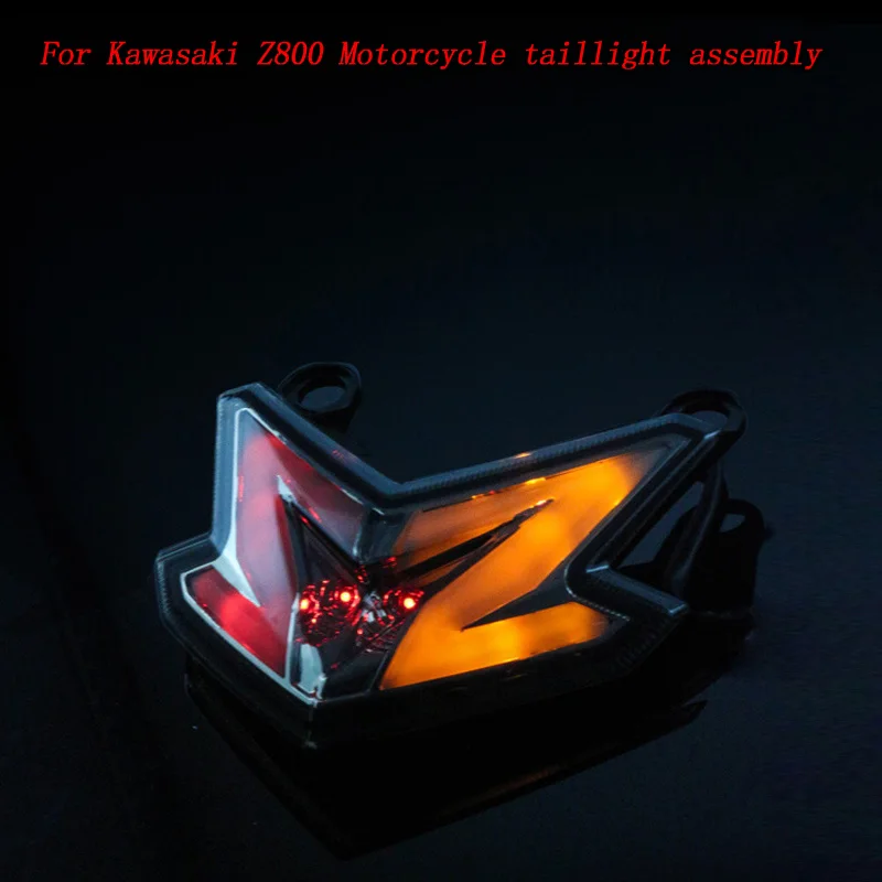 Мотоцикл светодиодный задний фонарь тормоза лампа Водонепроницаемый указатель поворота Предупреждение светильник для Kawasaki Z800 ZX6R Z125 2013