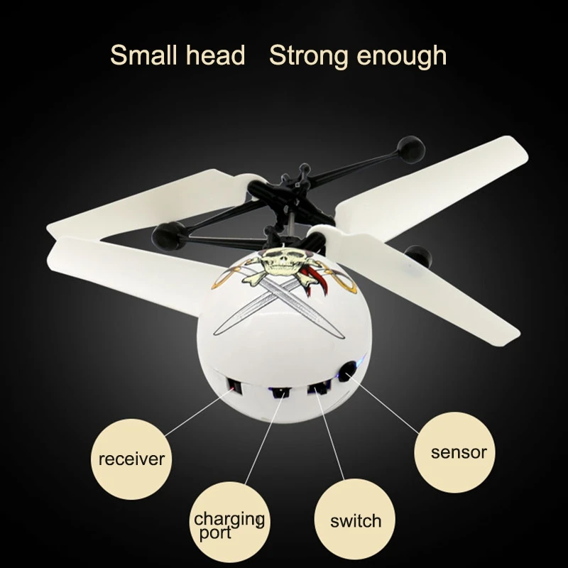 Инфракрасный индукционный беспилотный Летающий светодиодный фонарь с подсветкой, шариковый вертолет для детей, игрушка для детей, распознавание жестов, нет необходимости использовать пульт дистанционного управления
