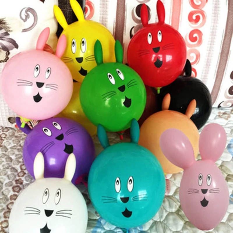 

New Cute Rabbit Inflatable Ball Wedding Party Decoration Latex Balloons Kids Toy