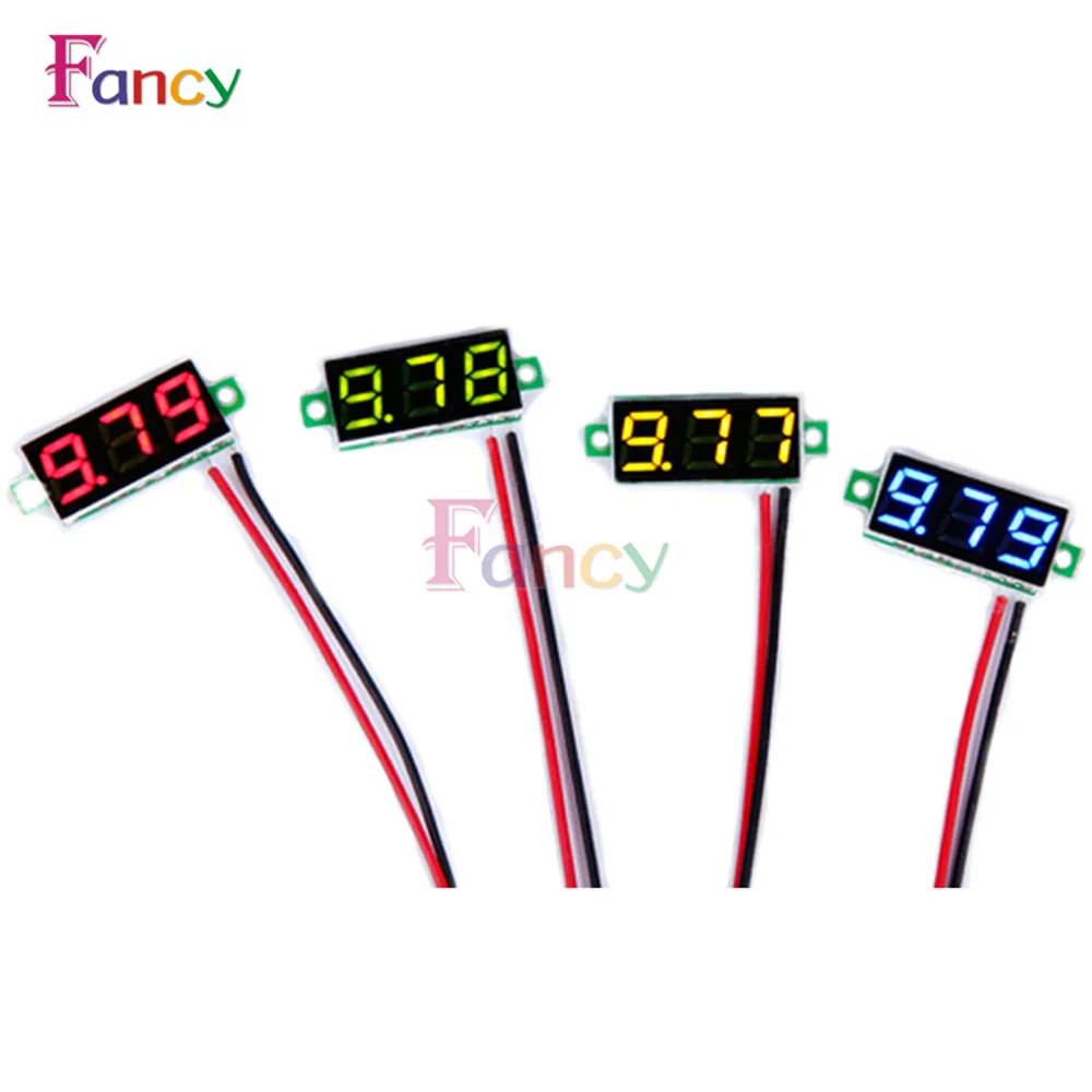 1pcs 0 28 Inch 2 5V 30V Mini Digital Voltmeter Voltage Tester Meter LED Screen font