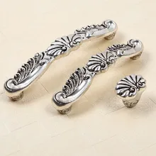 160mm kitchen cabinet handle Antique silver cupboard pull vintage Distress drawer dresser wardrobe funiture door handles