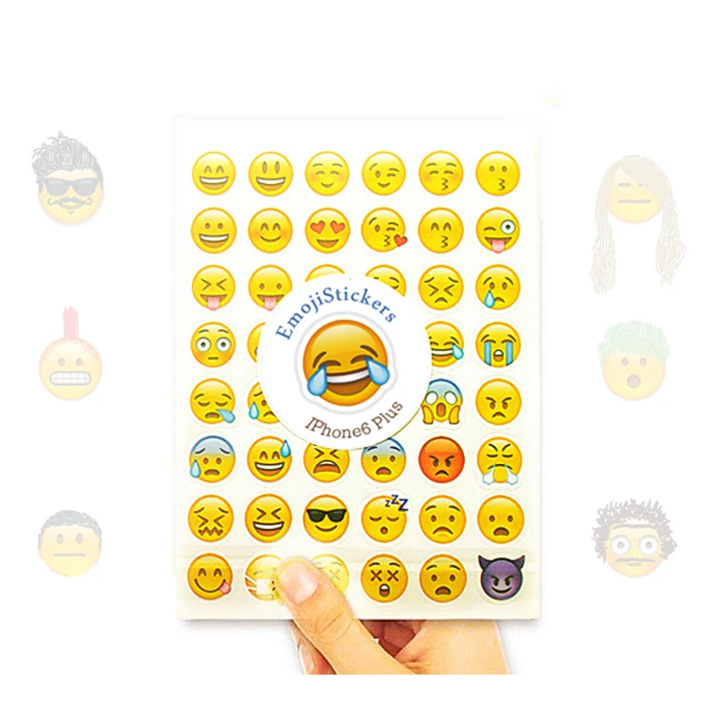 20 sheets smiley emoji stickers diy scrapbooking diary notebook album