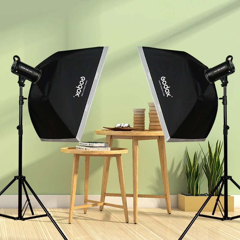 Вссветильник шка для фотостудии 400Ws Godox SK400 II 2x220 Ws 280 В софтбокс стойка освещения
