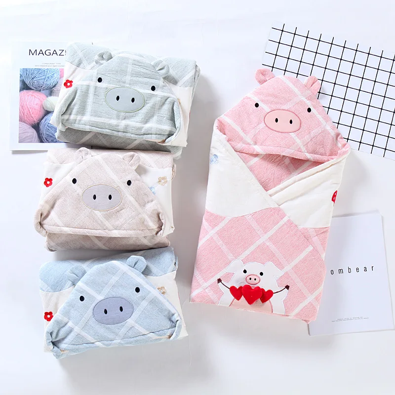 

Cotton Baby Swaddles for Summer Spring Soft Newborn Baby Blankets Multifunction Infant Wrap Sleeping Sack Stroller Cover Towel
