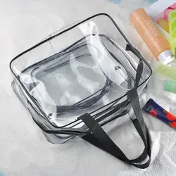 Прозрачные водонепроницаемые сумки для плавания спортивные дорожные стакан в ванной прочная сумка на молнии прозрачный органайзер карман