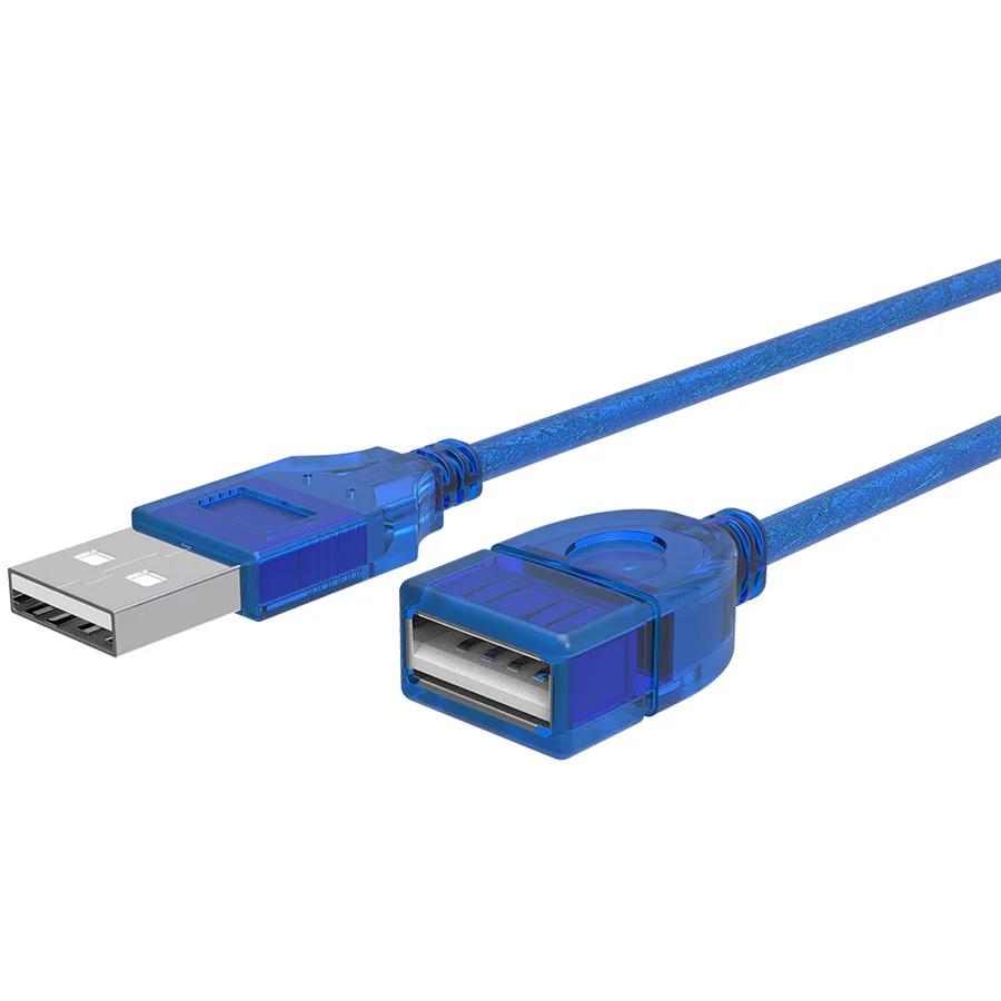 USB 2,0 кабель USB2.0 УДЛИНИТЕЛЬ для мужчин и женщин кабель для передачи данных USB для ПК клавиатура принтер камера мышь игровой контроллер