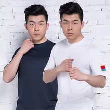 Мужская спортивная Антибактериальная футболка с коротким рукавом в стиле милитари летняя спортивная быстросохнущая дышащая рубашка