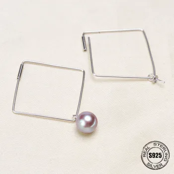 

DIY S925 Sterling Silver Jewelry Pearl Earrings Settings Accessories For Embedded All Kinds Of Jewelry.This is accessories