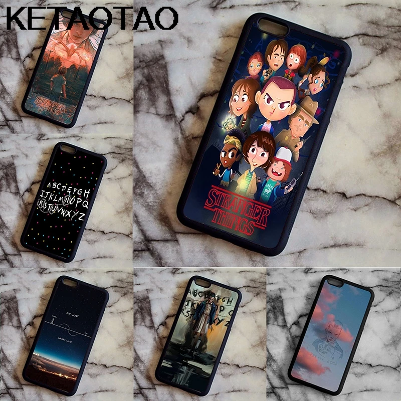KETAOTAO странные вещи ТВ шоу ужас для iPhone 4S SE 5C 5S 6 6S 7 8 Plus X XR XS MAX Samsung черный мягкий