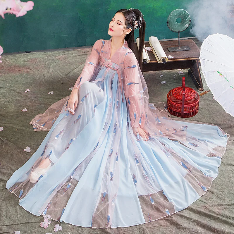 

2019 chinese dress hanfu ancient chinese costume women chinese han costume modern hanfu fairy dynasty women costume cosplay