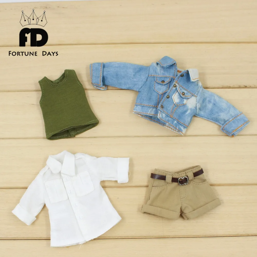 Free shipping for icy blyth doll licca body bjd 1/6 cool suit handsome clothes shorts white shirt jeans toy gift Free shipping for icy blyth doll licca body bjd 1/6 cool suit handsome clothes shorts white shirt jeans toy gift