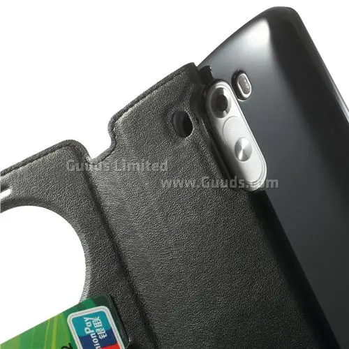 Roar Korea Noble Quick Circle Leather Flip Cover for LG G3 D850 D855 LS990 - Black