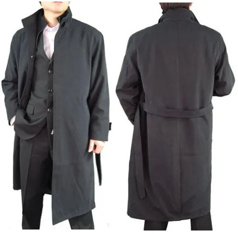 Classic lengthen trench extra large type outerwear male