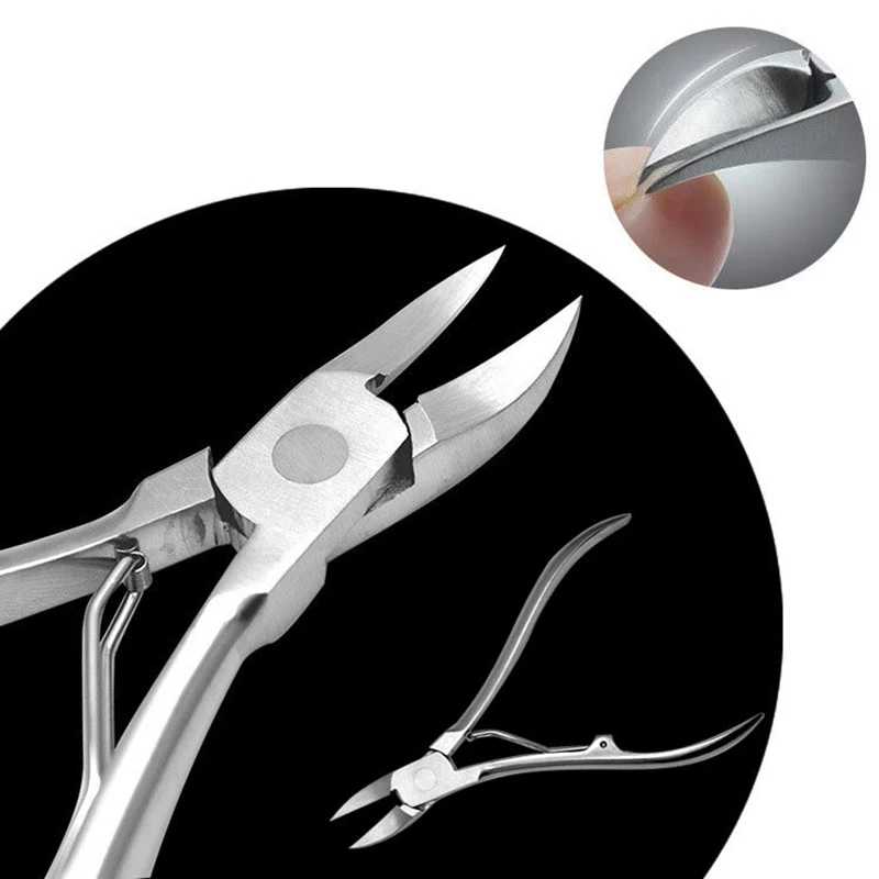Нержавеющая кусачки для ногтей, плоскогубцы, инструменты для ухода за ногами, инструмент для педикюра