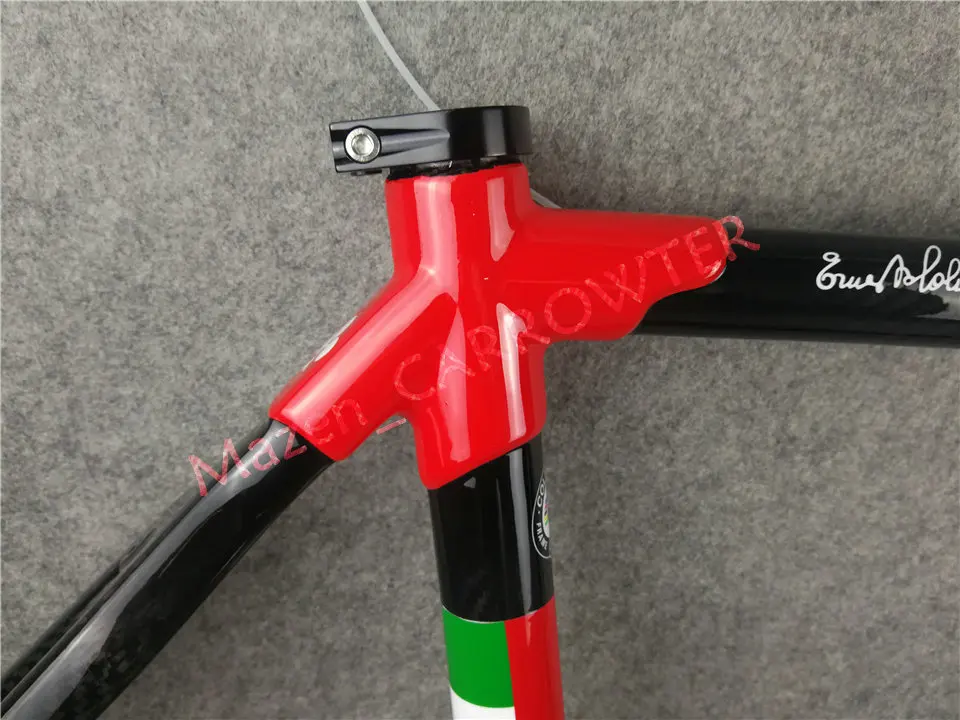 T1000 3K полностью глянцевый черный красный Colnago C60 углеродная дорожная рама