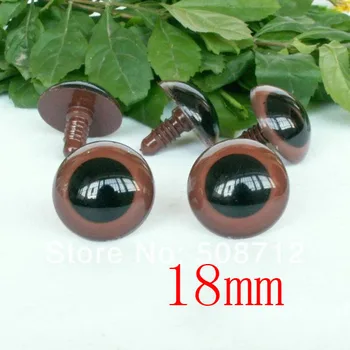 

fress ship!!!30Pairs - Brown - Colored Safety Eyes / Plastic Eyes---18mm