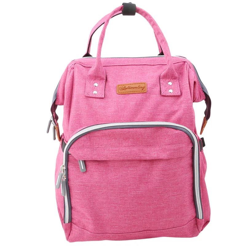 9 цветов, модные подгузники для мам, брендовая Большая вместительная детская сумка, рюкзак для путешествий, дизайнерская сумка для ухода за ребенком - Цвет: TYPE 2 red