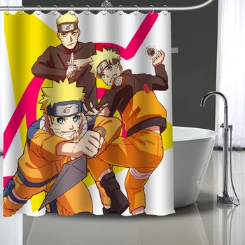 

Custom Naruto Shower Curtain Modern Fabric Bath Curtains Home Decor Curtains More Size Custom Your image
