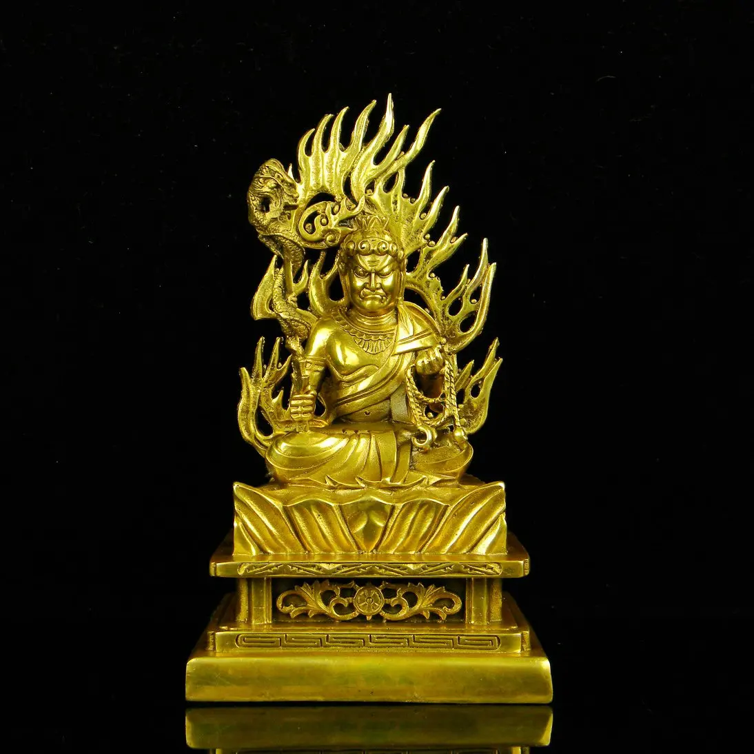 Латунь Acala Acalanatha Будда Bodhisattva статуя Будды фигура буддизма буддистская статуэтка