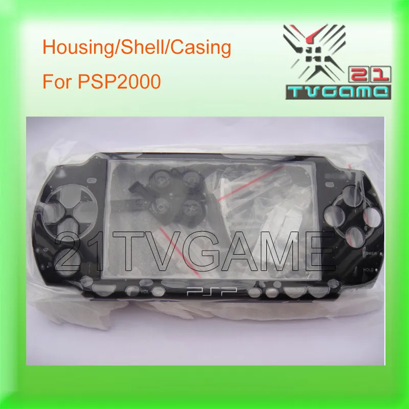 Полный корпус чехол для psp 2000 psp 2000, замена основного корпуса для psp 2000, черный, синий, белый, красный, кристалл и т. д