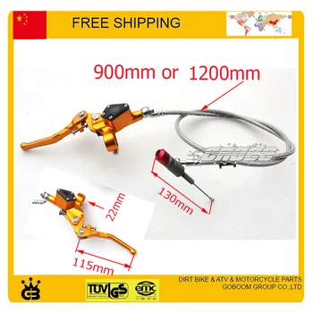 

Dirt Bike Hydraulic clutch level master cylinder gold golden color 900mm or 1200mm 125cc 140cc 150cc 160cc 170cc free shipping