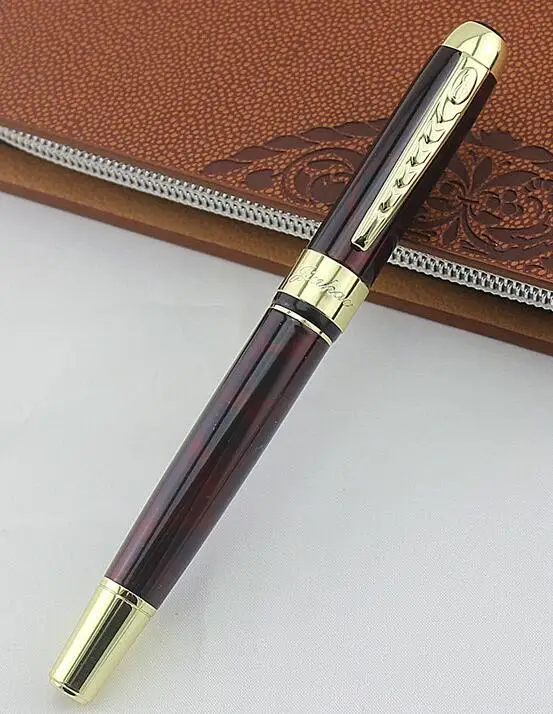 Jinhao 250 черный Золотой резьба перьевые ручки высокого качества Nib Роскошные чернила офисная деловая Ручка высокого класса студенческий подарок перо ручка - Цвет: Q