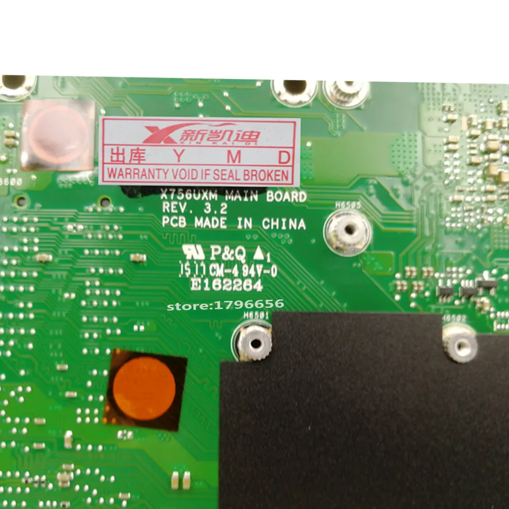 X756UQK материнская плата для ноутбука ASUS X756UWK X756UXM X756UV X756UX 90NB0C30 R04000 2 Гб Графический I3