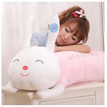 

120 cm lying pudding rabbit plush toy rabbit doll sleep pillow gift w3877