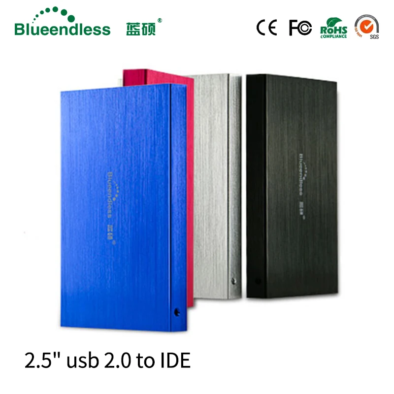 Blueendless USB 2,0 ide hdd корпус hdd casehdd коробка ssd жесткий диск случае Внешний hdd корпус ssd