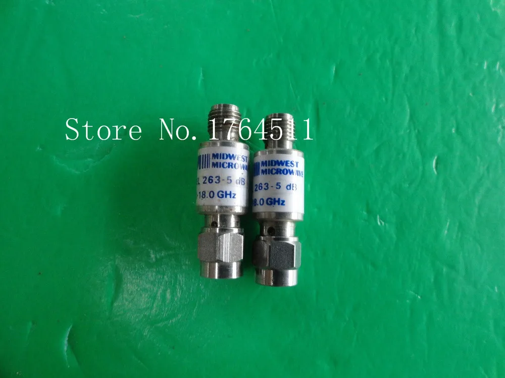 

[BELLA] MIDWEST 263-5dB DC-18GHz 3dB 2W SMA coaxial fixed attenuator --2PCS/LOT