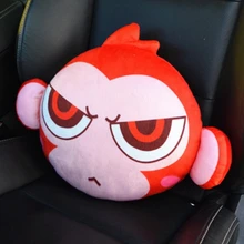 2 шт. Универсальная автомобильная сидение кресло задняя Милая поясничная поддержка поясничная Подушка Детская мультяшная Обезьяна Мягкая Подушка коврик для машины, офиса, дома